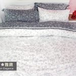 床包被套組 / 特大雙人 印花設計款 / 典藏雅緻全灰版 100%精梳棉  特大雙人床包被套組