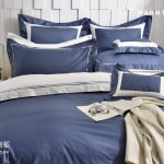床包 / 雙人 純色設計款 / 湛藍 60支精梳棉 雙人床包含二個枕套
