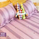 床包 / 特大雙人 印花設計款 / 蜻蜓紫迷 100%精梳棉  特大雙人床包含二個枕套